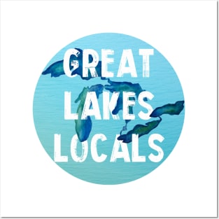 Great Lakes Locals Logo Posters and Art